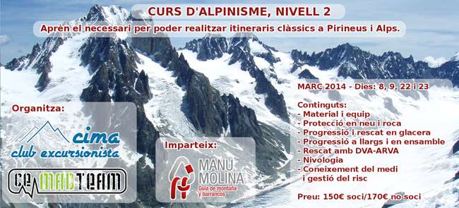 Curs d'Alpinisme nivell 2