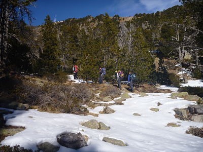 Estanys de la Pera: raquetes de neu